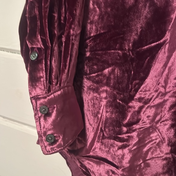 Tommy Bahama Velvet Sands Silk Blend LS Shirt Red Medium - Picture 6 of 9